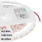 Immagine 1 - V-Tac VT-2835 Striscia LED Flessibile con Lente 82,5W Monocolore 48 LED/m 24V - Bobina da 5 metri - SKU 23334 / 23335 / 23336