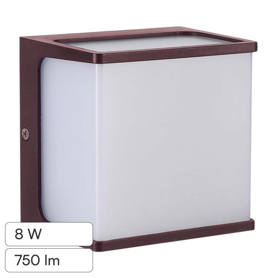 VT-708 Lampada LED Muro 8W SMD Applique Marrone IP65 V-Tac VT-708 Lampada LED Muro 8W SMD Applique Marrone IP65 V-Tac