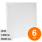 Immagine 1 - V-Tac VT-6139 6 Pannelli LED Quadrati 60x60 36W SMD con Driver - SKU 638011 / 638021