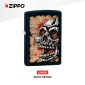 Immagine 2 - Zippo Accendino a Benzina Ricaricabile ed Antivento con Fantasia Skull Design - mod. 22H021