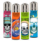 Immagine 1 - Clipper Large Accendino a Pietrina Grande Ricaricabile con Fantasia Vacay Skulls - Serie da 4 Accendini