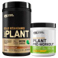 Immagine 1 - Optimum Nutrition Caffeina e Proteine Vegane Gold Standard 100% Plant Doppio Cioccolato 684g e Pre-Workout Limone Lime 240g