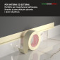 Immagine 4 - Nastro Adesivo in Carta Gommata Professionale Imbianchini Mascheratura e Pittura Non Lascia Residui - 8 Rotoli da 3,8cm x 50m