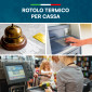 Immagine 2 - Rotolo Termico per Registratori Cassa e POS Fiscale Omologato e Compatibile Nexi Axerve e Ingenico - 10 rotoli da 8cm x 80m