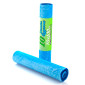 Immagine 1 - Sacchi Spazzatura Azzurri in Plastica HDPE per Rifiuti con Maniglie Tira e Chiudi 110L - Rotolo 10 sacchi da 70x100cm