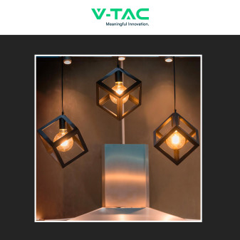 VT-1956 Lampadina LED E27 6W Globo G125 Filament Vetro V-Tac
