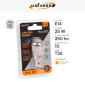 Immagine 2 - Universo Lampadina da Forno Max 300° E14 25W Tubolare T26 Filament Incandescenza in Vetro Bianco Caldo 2700K - mod. E14-08