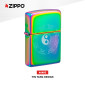 Immagine 2 - Zippo Accendino a Benzina Ricaricabile e Antivento con Fantasia Yin Yang Design - mod. 46482