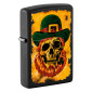 Immagine 1 - Zippo Accendino a Benzina Ricaricabile e Antivento con Fantasia Leprechaun Skull Design - mod. 46244