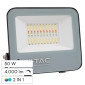 Immagine 1 - V-Tac VT-44053 Faro LED 50W Faretto SMD RGB+W IP65 Dimmerabile con Telecomando Colore Nero - SKU 23463