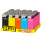 Immagine 1 - Clipper Micro Accendino a Pietrina Piccolo Ricaricabile con Fantasia Fluo Solid - Box da 50 Accendini