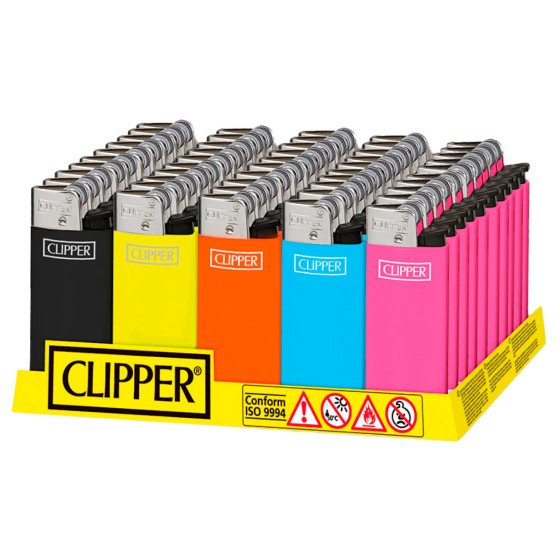 Clipper Micro Accendino a Pietrina Fluo Solid 50 Accendini Clipper Micro Accendino a Pietrina Fluo Solid 50 Accendini