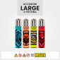 Immagine 4 - Clipper Espositore da Banco Girevole a Quattro Piani con Accendini Grandi con Fantasia Random Creatures - 192 Accendini
