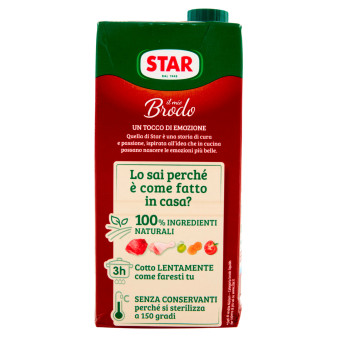 Star Il Mio Brodo di Carne Mista 100% Naturale Senza Glutine 1L