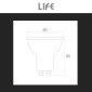 Immagine 8 - Life Lampadina LED GU10 4W Faretto PAR16 SMD in Vetro Resistente ad Alte Temperature - mod. 39.910265C / 39.910265N / 39.910265F