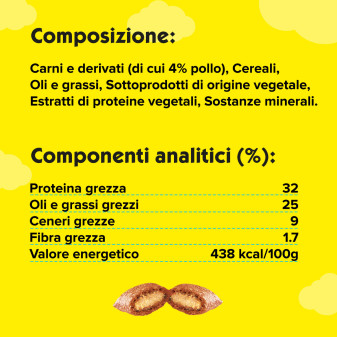 Snack al Pollo per Gatti Catisfactions - Confezione 60g