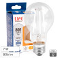 Immagine 1 - Life Lampadina LED E27 7W Goccia A60 Filament Bianco in Vetro Trasparente - mod. 39.922552C27