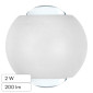 Immagine 1 - V-Tac VT-2502 Lampada LED da Muro 2W COB IP54 Doppio Fascio Luminoso Applique Colore Bianco - SKU 10585 / 10587