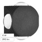 Immagine 1 - V-Tac VT-2544 Lampada LED da Muro 4W COB IP54 con 4 Fasci Luminosi Applique Colore Nero - SKU  10588 / 10590