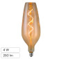 Immagine 1 - V-Tac VT-2272 Lampadina LED E27 4W B125 Filament Spiral in Vetro Ambrato - SKU 23171