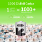 Immagine 6 - Uniross 1500 Series Pile Litio Stilo AA HR6 Mignon 1400mAh 1,5V Ricaricabili Cavo USB-C Indicatore LED - Blister da 4 Batterie