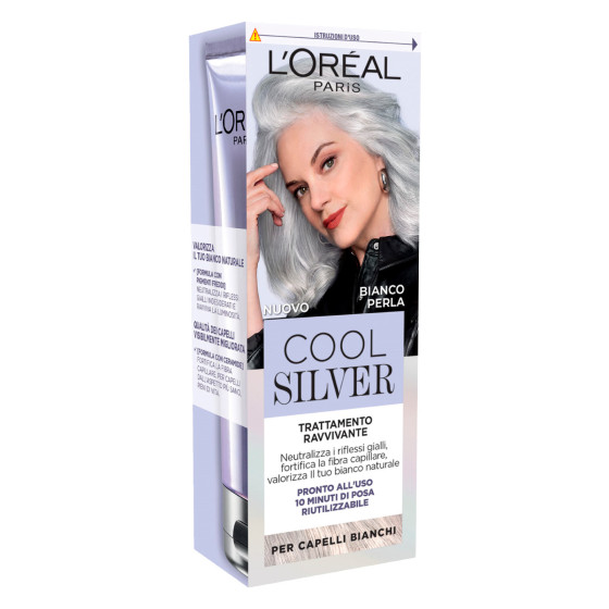 L'Oréal Paris Cool Silver Trattamento Capelli Bianchi Bianco Perla L'Oréal Paris Cool Silver Trattamento Capelli Bianchi Bianco Perla
