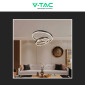 Immagine 4 - V-Tac VT-7578 Lampadario LED a Sospensione 50W SMD Forma Rotonda Colore Caffè - SKU 23096
