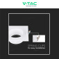 Immagine 8 - V-Tac VT-443 Portafaretto Quadrato Fisso da Incasso per Lampadine GU10 e GU5.3 (MR16) Bianco - SKU 10297