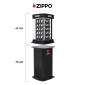 Immagine 4 - Zippo Espositore Elettrico Girevole Ufficiale con Vetrinetta Luminosa e Base da Terra per 60 Accendini - mod. 142716 + 142905