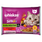 Immagine 1 - Whiskas Tasty Mix Scelta Chef Salsa Cibo Gatti Adulti Gusto Manzo Pollame Verdure Salmone Carote - 4 Bustine da 85g