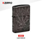 Immagine 2 - Zippo Premium Accendino a Benzina Ricaricabile e Antivento con Fantasia Leaf Design - mod. 48924