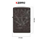 Immagine 4 - Zippo Premium Accendino a Benzina Ricaricabile e Antivento con Fantasia Leaf Design - mod. 48924