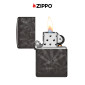 Immagine 5 - Zippo Premium Accendino a Benzina Ricaricabile e Antivento con Fantasia Leaf Design - mod. 48924