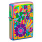 Immagine 1 - Zippo Accendino a Benzina Ricaricabile e Antivento con Fantasia Vintage Flowers Design - mod. 48997