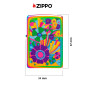 Immagine 4 - Zippo Accendino a Benzina Ricaricabile e Antivento con Fantasia Vintage Flowers Design - mod. 48997