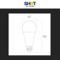 Immagine 4 - Bot Lighting Shot Lampadina LED E27 14W Goccia A60 SMD - mod. ELD1016X2B