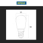 Immagine 5 - Imperia Lampadina LED E14 3,5W Tubolare T26 SMD - mod. 213278
