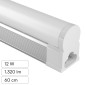 Immagine 1 - Universo Tubo LED T5 12W SMD Lampadina 60cm Plafoniera Linkabile in Alluminio - mod. T5-12W-OC / T5-12W-ON / T5-12W-OF