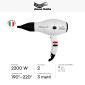 Immagine 5 - Dana Italia Compact Light Asciugacapelli Professionale Phon 2200W Griglia in Ceramica - Nero Bianco Fucsia