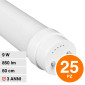 Immagine 1 - V-Tac VT-6279 25 Tubi LED T8 G13 9W SMD in Vetro Lampadina 60cm con Starter - SKU 7796 / 7797 / 7798