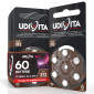 Immagine 1 - Udivita 60 Batterie per Protesi Acustiche Misura 312 Zinco Aria Tecnologia Phono Pulse - 10 blister da 6