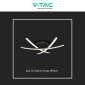 Immagine 8 - V-Tac VT-7792 Lampadario LED a Superficie 20W SMD Colore Nero - SKU 7005