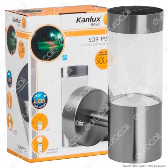 Kanlux Sobi PV Lampada da Muro LED 0,15W con Pannello Solare
