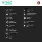 Immagine 5 - V-Tac VT-6235 6 Pannelli LED Quadrati 36W IP65 da Incasso con Driver Integrato - SKU 23456 / 23455