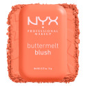 Immagine 2 - NYX Professional Makeup Buttermelt Blush Polvere con Burro di Mango Mandorle e Karité Colore Sooner The Butta - Cofanetto da 5g