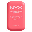 Immagine 1 - NYX Professional Makeup Buttermelt Blush Polvere con Burro di Mango Mandorle Karité Colore Sooner U Know Butta - Cofanetto da 5g