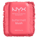 Immagine 2 - NYX Professional Makeup Buttermelt Blush Polvere con Burro di Mango Mandorle Karité Colore Sooner U Know Butta - Cofanetto da 5g