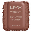 Immagine 2 - NYX Professional Makeup Buttermelt Bronzer in Polvere con Burro di Mango Mandorle e Karité 05 Butta Off - Cofanetto da 5g