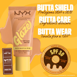 NYX Professional Makeup Buttermelt Glaze Fondotinta SPF 30 Colore 02
