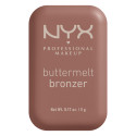 Immagine 1 - NYX Professional Makeup Buttermelt Bronzer in Polvere con Burro di Mango Mandorle e Karité 04 Butta Biscuit - Cofanetto da 5g